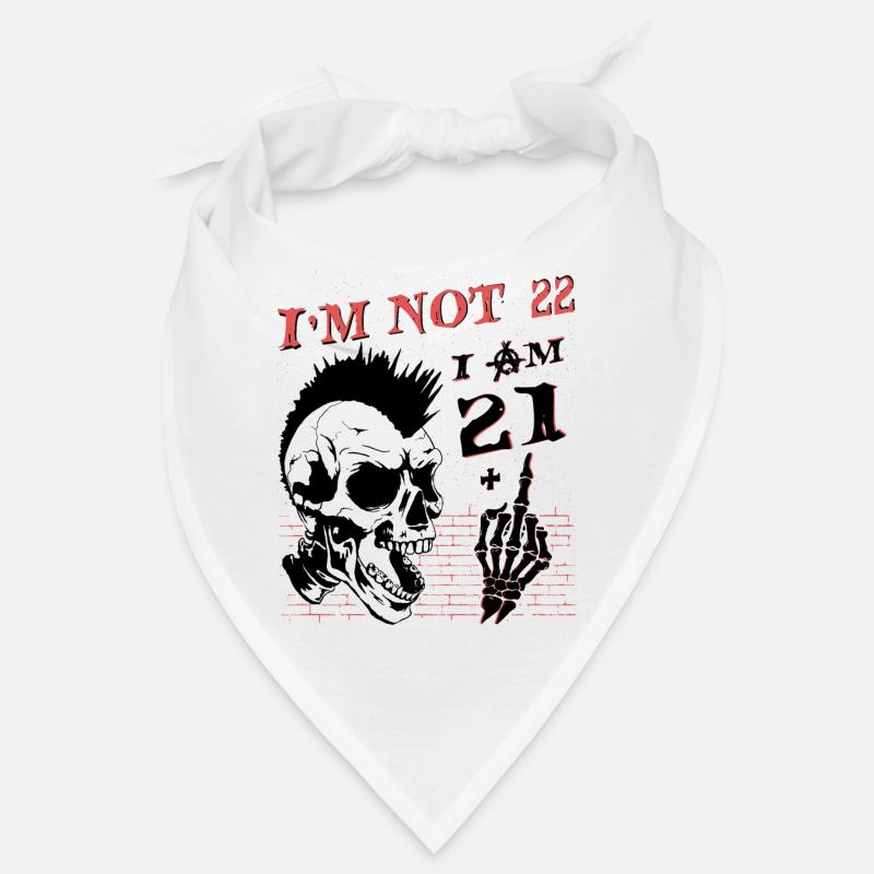 Ich bin 21 plus Mittelfinger - 22. Geburtstag Bandana