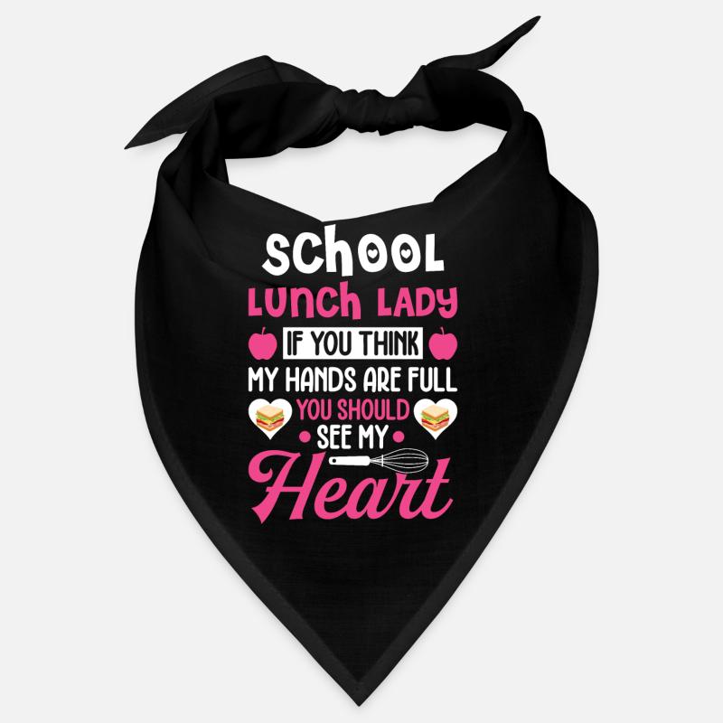 Cafétéria Travailleur Déjeuner Scolaire Dame Devrait Être Mon H Bandana