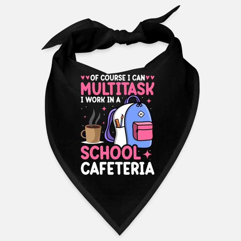Cafeteria Mitarbeiterin Mittagessen Dame Multitask Bandana