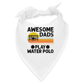 Awesome Dads Play Water Polo Aquatic Polo Player F - Bandana - Weiß - Vorne
