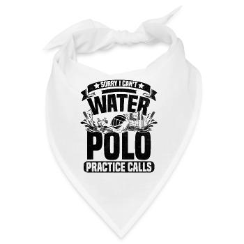 Tut mir leid, ich kann nicht Wasserball üben Calls Aquatic Po - Bandana - Weiß - Vorne