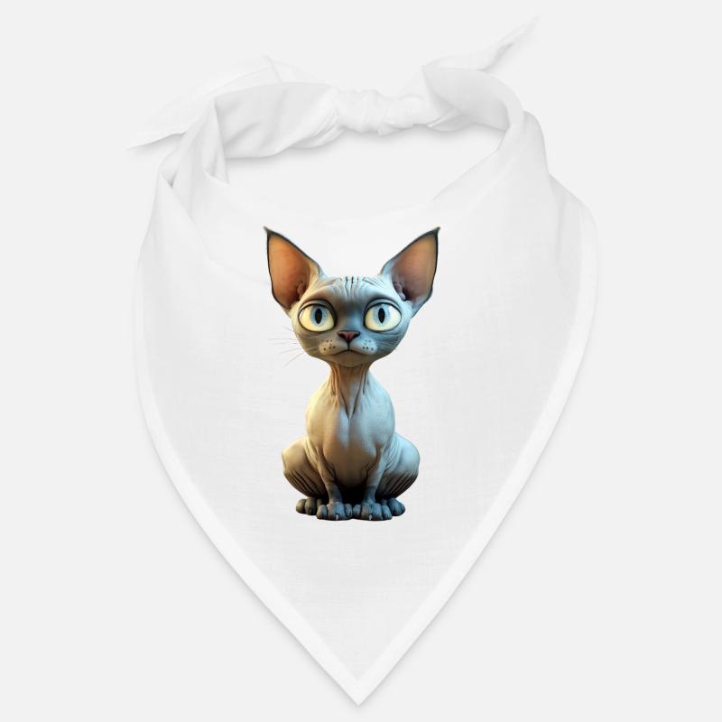 Chat Sphynx Chat Sphynx Chat Canadien Mignon Sphinx Bandana