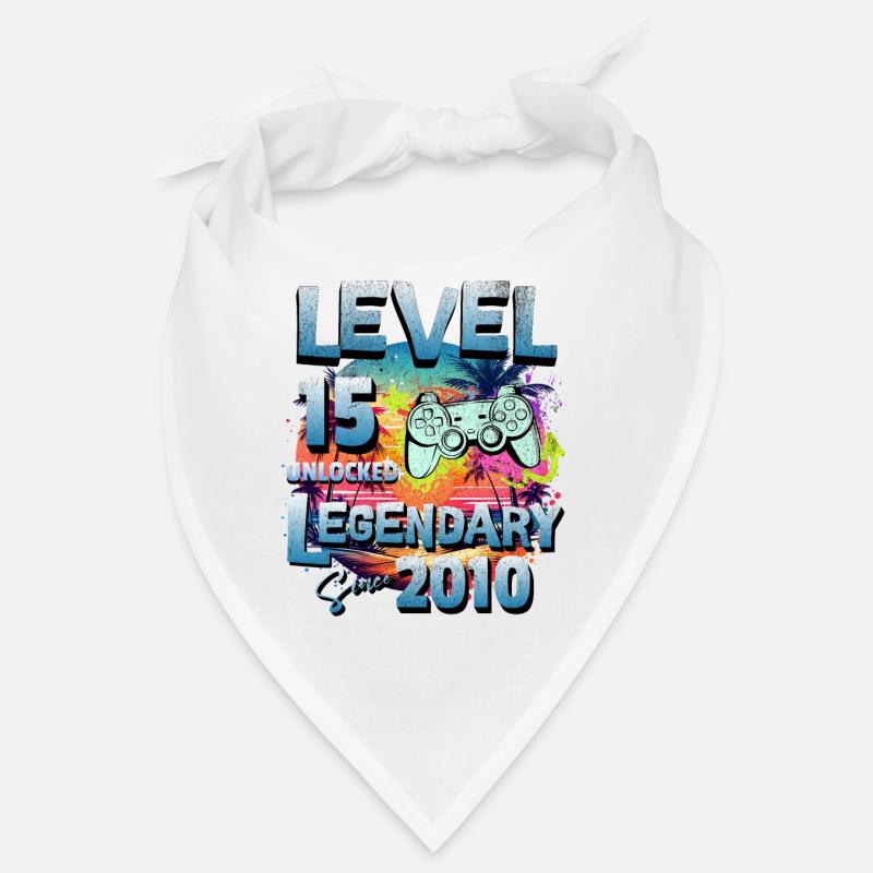 Level 15 Unlocked since 1982 Birthday Bandana