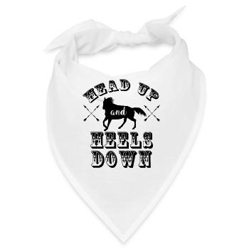 Lustiger Pferdespruch - Bandana - Weiß - Vorne