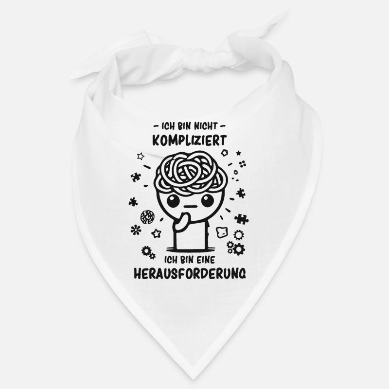 Bin nicht kompliziert - Bin eine Herausforderung Bandana