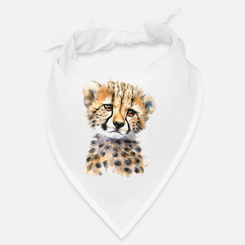 Guépard - Bandana - blanc