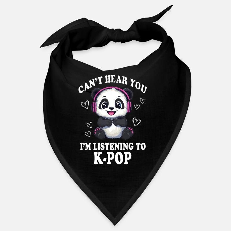 Mignon Panda K-Pop Kpop Corée Musique Bandana