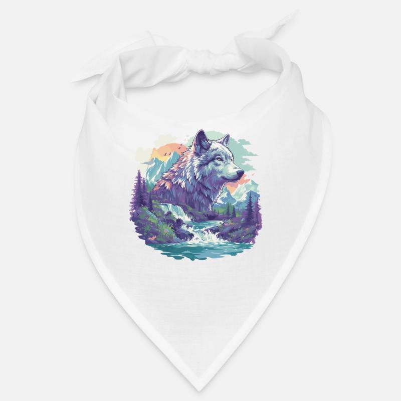 Wölfe Wolf Bandana