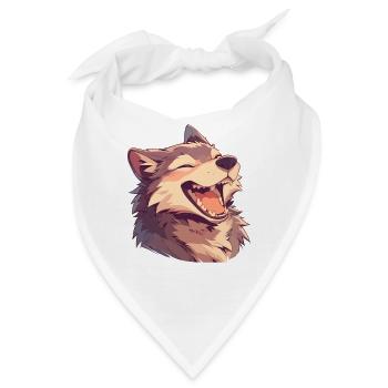 Wölfe Wolf - Bandana - Weiß - Vorne