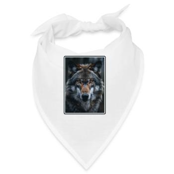 Wölfe Wolf - Bandana - Weiß - Vorne