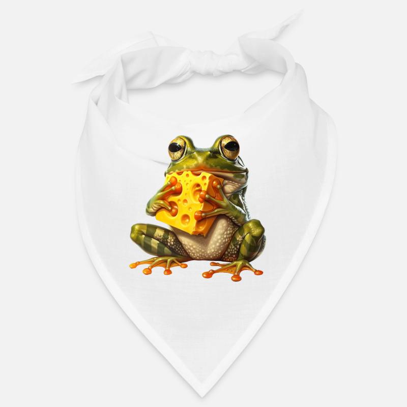 Frosch - Bandana - Weiß