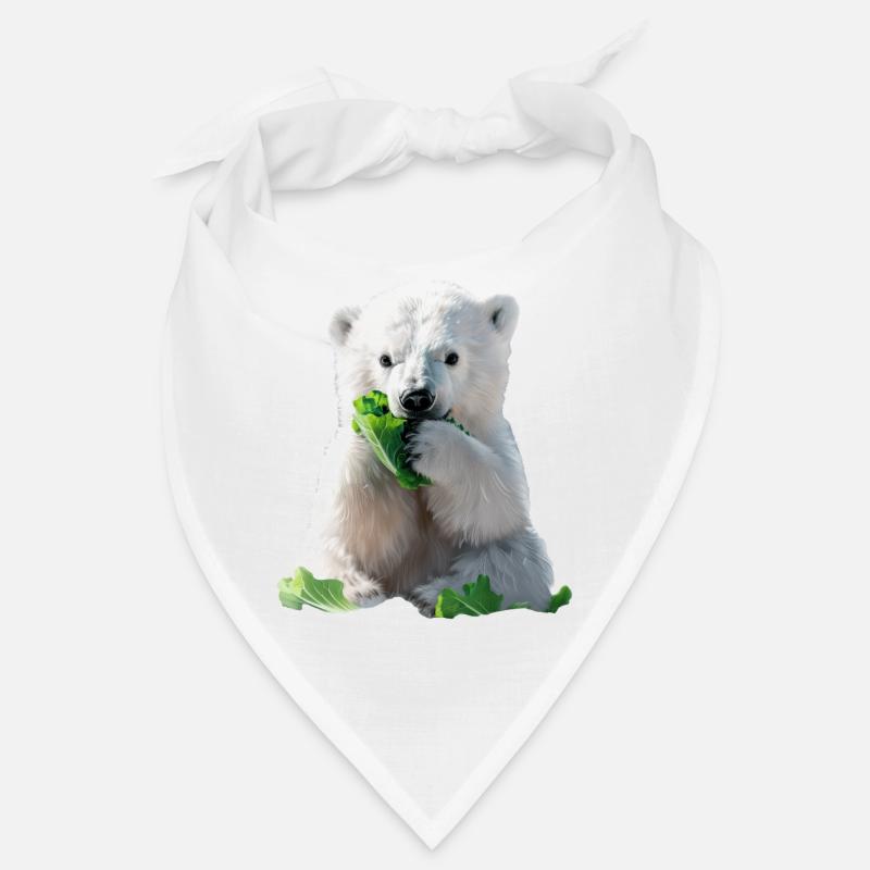 Eisbär - Bandana - Weiß