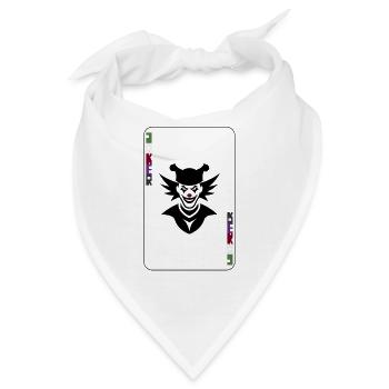Joker Clown Gesicht Joker Clown Face - Bandana - Weiß - Vorne