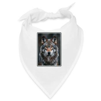 Wölfe Wolf - Bandana - Weiß - Vorne