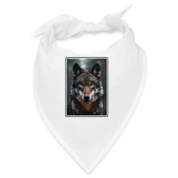 Wölfe Wolf - Bandana - Weiß - Vorne