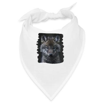 Wölfe Wolf - Bandana - Weiß - Vorne