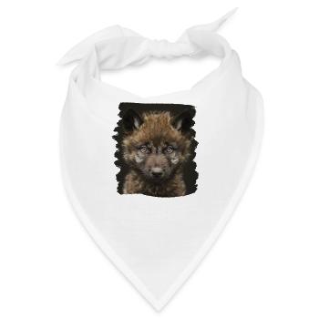 Wölfe Wolf - Bandana - Weiß - Vorne