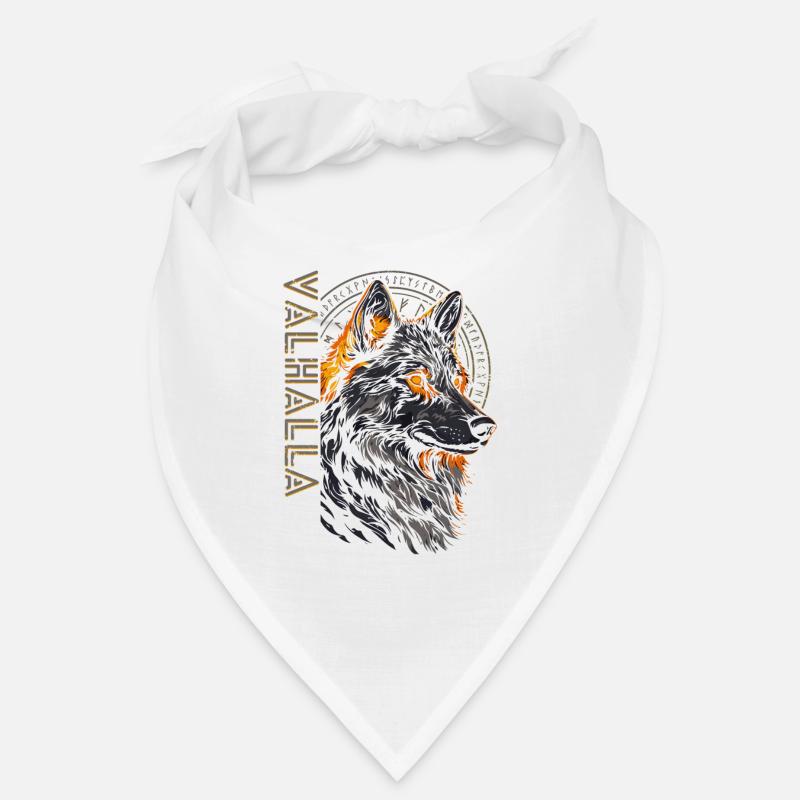 Wikinger Wolf Vegvisir Runen Symbol Walhalla Bandana