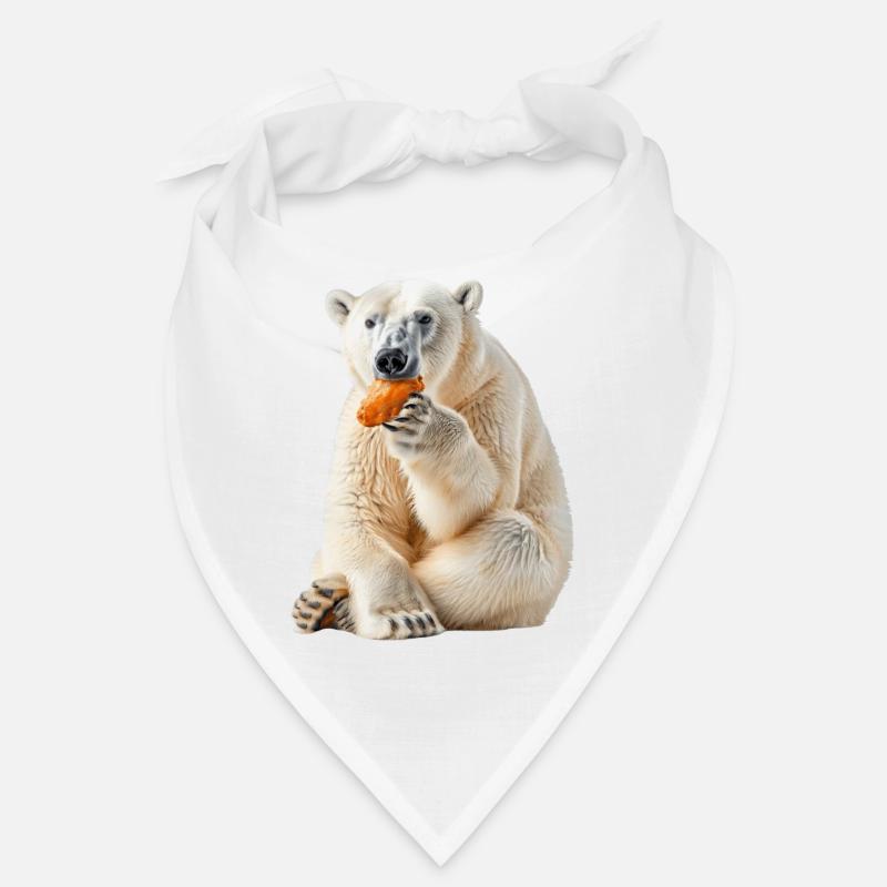 Eisbär - Bandana - Weiß