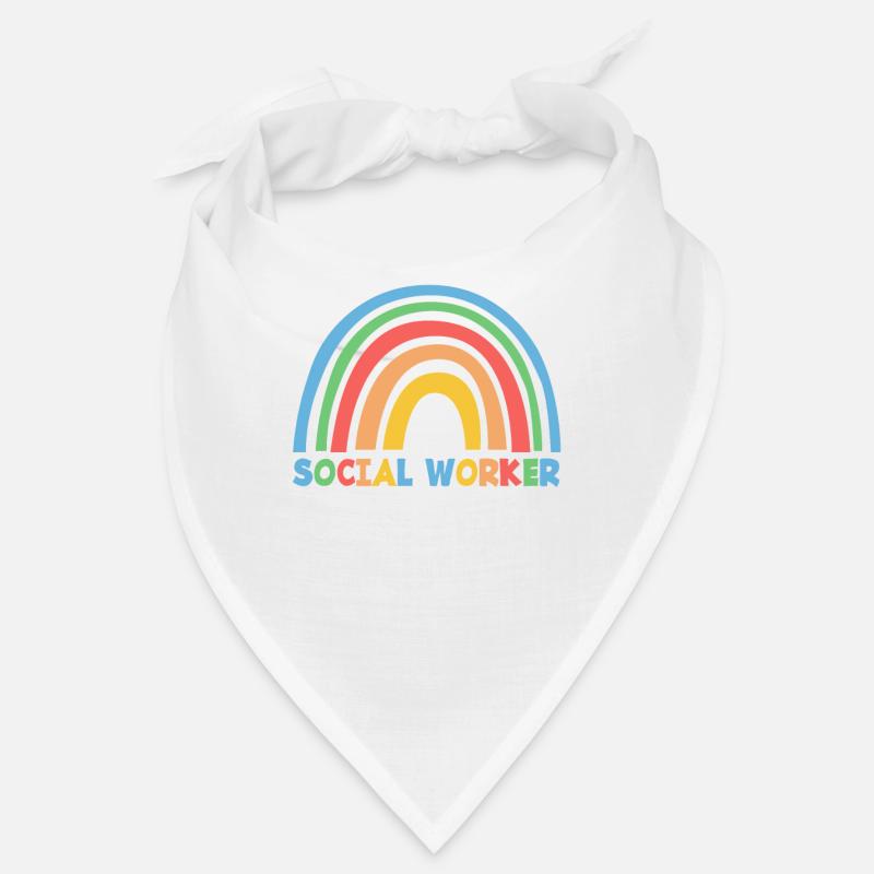 Soziale Arbeit Regenbogen Text Bandana
