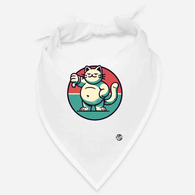Fat cat with thumbs down Bandana