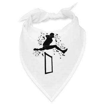 Hürdenlauf Hindernislauf Kinder Hürdenlauf - Bandana - Weiß - Vorne