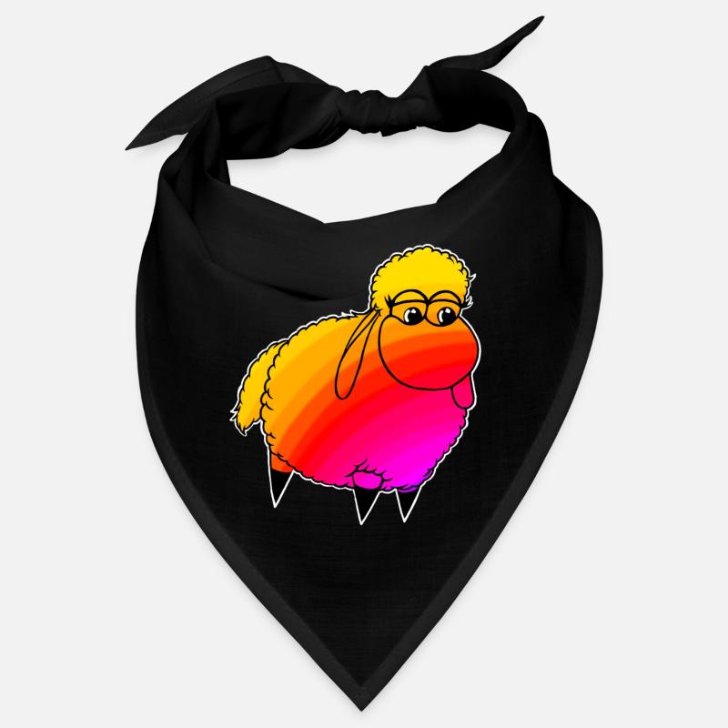 Wolly Sheepling Rainbow Retro wave Gaming Bandana