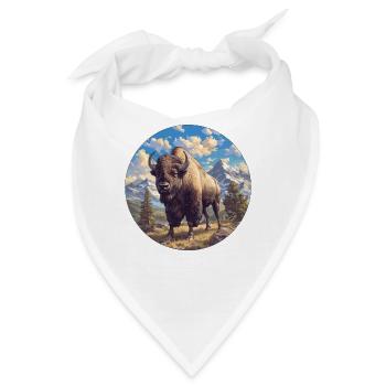 Bisons Bison - Bandana - Weiß - Vorne