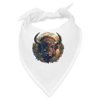 Bisons Bison - Bandana - Weiß - Vorne