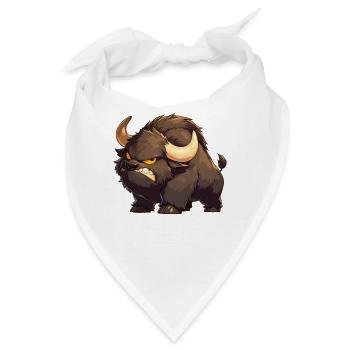Bisons Bison - Bandana - Weiß - Vorne