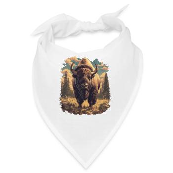 Bisons Bison - Bandana - Weiß - Vorne