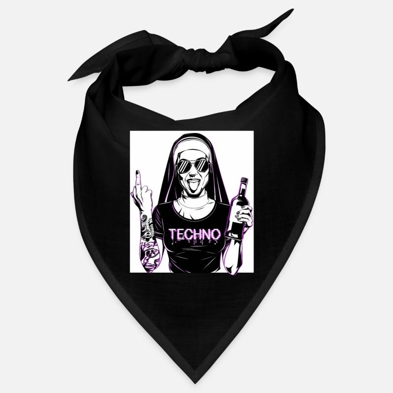 Rebellious Nun Techno Party Hardstyle Bandana