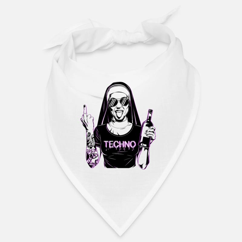 Rebellious Nun Techno Party Hardstyle Bandana
