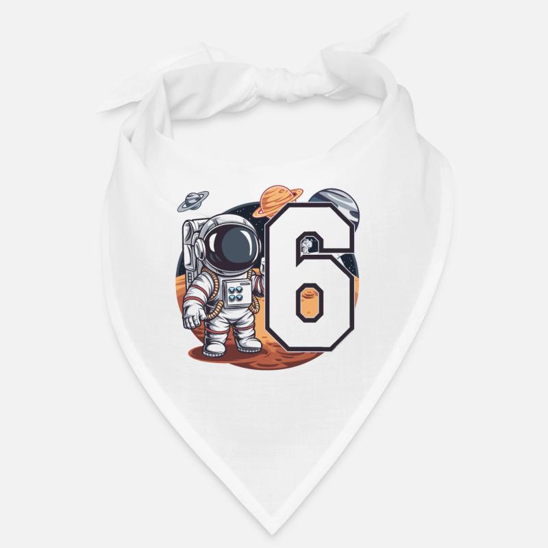 6e anniversaire astronaute aventure spatiale pour les garçons Bandana
