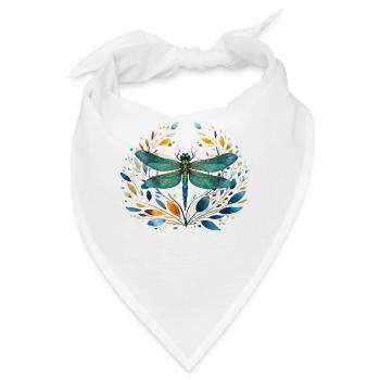 Libelle Dragonfly - Bandana - Weiß - Vorne