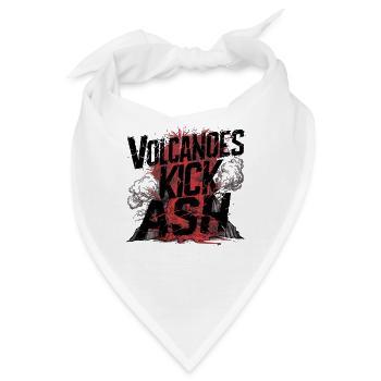 Vulkan – Asche, Lava und Feuer - Bandana - Weiß - Vorne