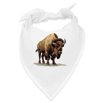 Bisons Bison - Bandana - Weiß - Vorne