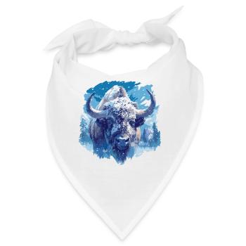 Bisons Bison - Bandana - Weiß - Vorne
