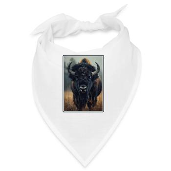 Bisons Bison - Bandana - Weiß - Vorne