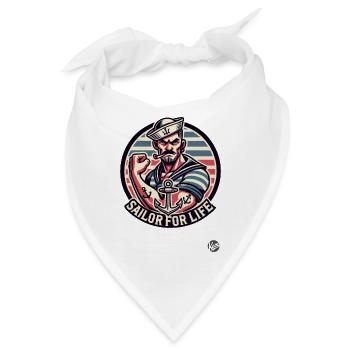Seemann fürs Leben - Bandana - Weiß - Vorne