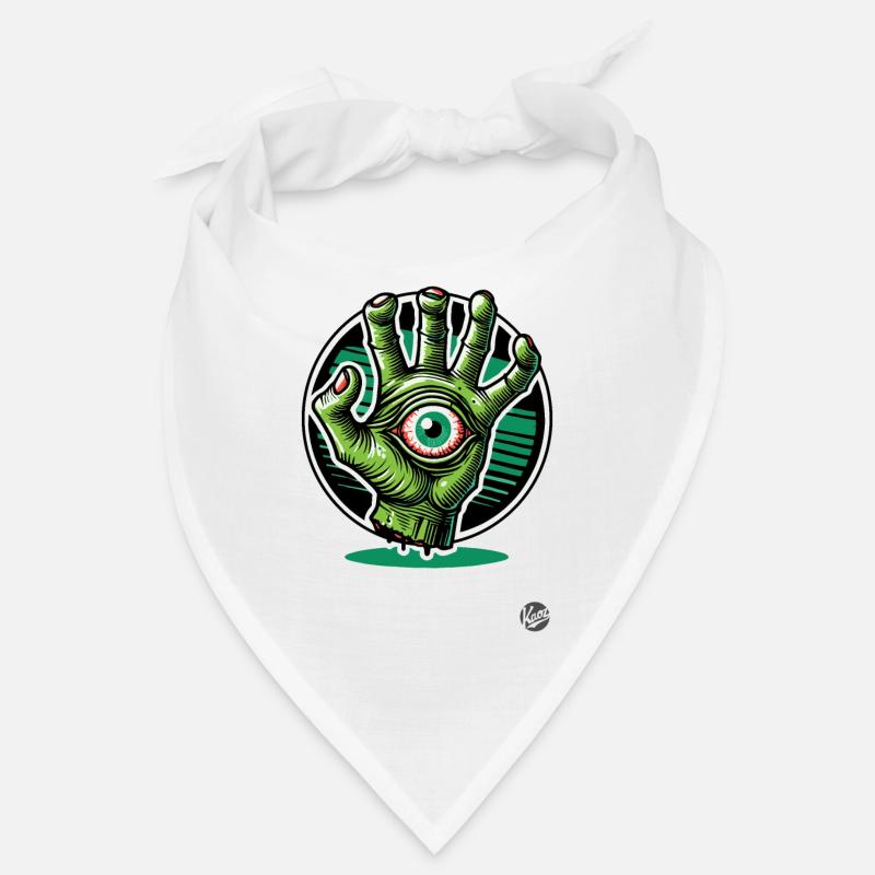 Green Zombie Mutant Hand with Eye Bandana