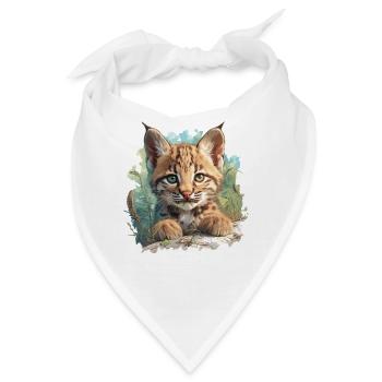 Bobcats Rotluchse Rotluchs Luchs - Bandana - Weiß - Vorne