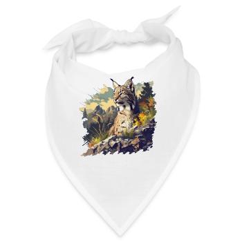 Bobcats Rotluchse Rotluchs Luchs - Bandana - Weiß - Vorne