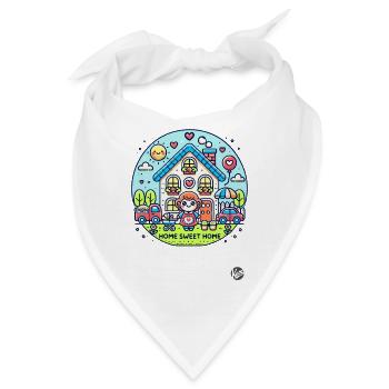 Home Sweet Home, Mama - Bandana - Weiß - Vorne