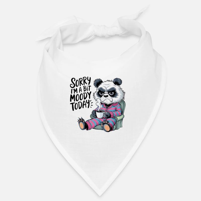 Moody Panda Grumpy Morning Grouch Coffee Bandana