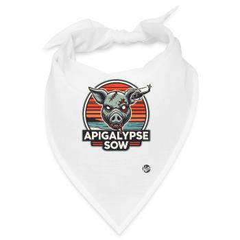 Apokalypse-Schwein - Bandana - Weiß - Vorne