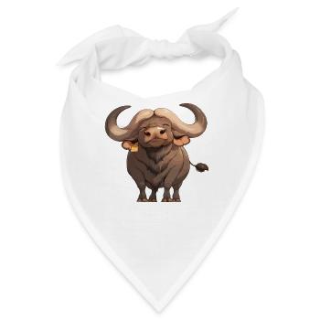Buffalos Buffalo Büffel - Bandana - Weiß - Vorne