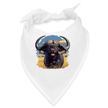 Buffalos Buffalo Büffel - Bandana - Weiß - Vorne