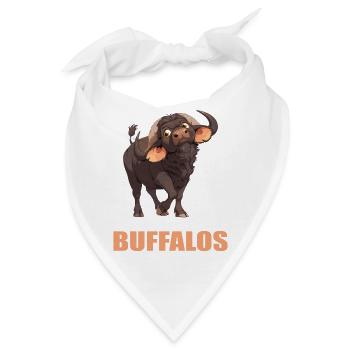 Buffalos Buffalo Büffel - Bandana - Weiß - Vorne