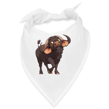 Buffalos Buffalo Büffel - Bandana - Weiß - Vorne